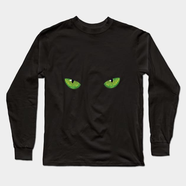 Cat Eyes Long Sleeve T-Shirt by Sam R. England